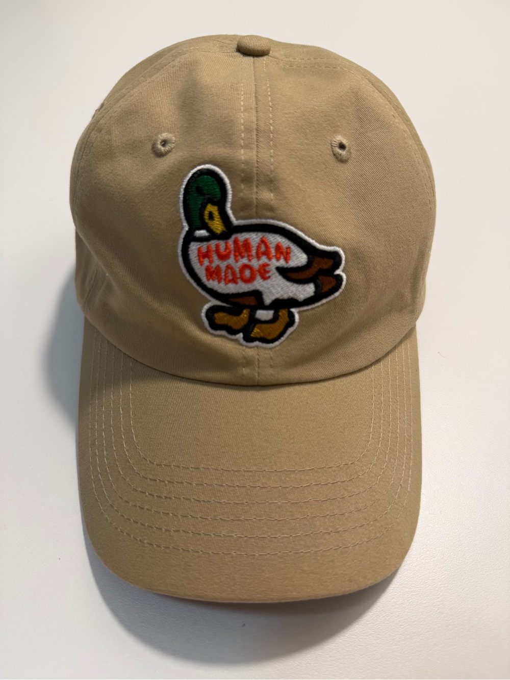 Human Made Baseball Cap Mens Womens One Size Adjustable Strap Khaki Duck